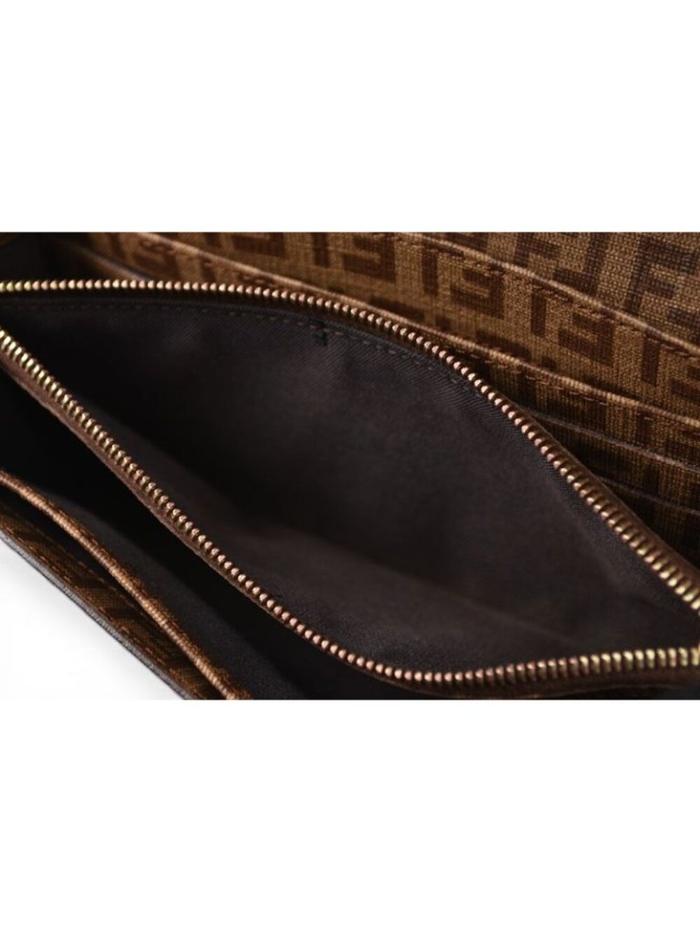 Fendi Wallet Yg1 Zucca Pattern Beige Brown - Picture 6 of 10